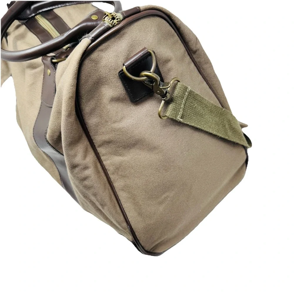 Tellus Weekender Duffle And Gym Bag Sports Olive‎ Brown Shoulder Strap